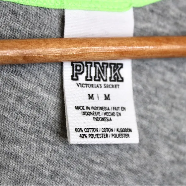 Victoria's Secret Pink | Gray/Green Racerback Tank - Image 3