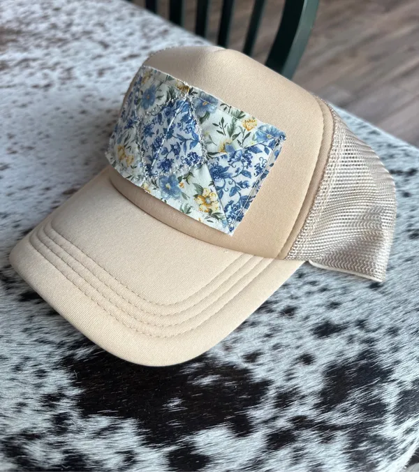 Quilted trucker hat Tan - Image 2