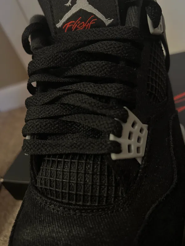 Air Jordan 4 Retro SE Black Canvas Mens Size 9.5 - Image 4