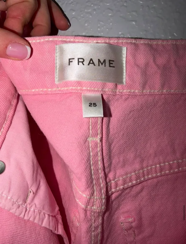 FRAME Pink Denim Jeans - Image 2