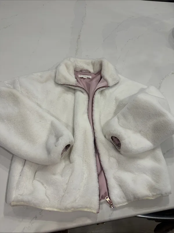 Spiritual Gangster Indy Faux‎ Fur Zip Jacket NWOT - Image 3