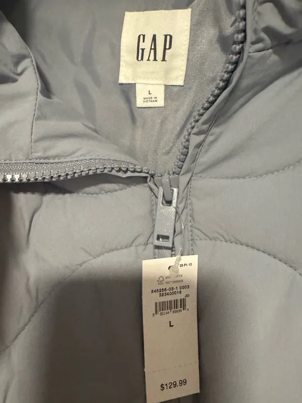 Gap Relaxed Quilted Nylon Jacket NWT - Image 4