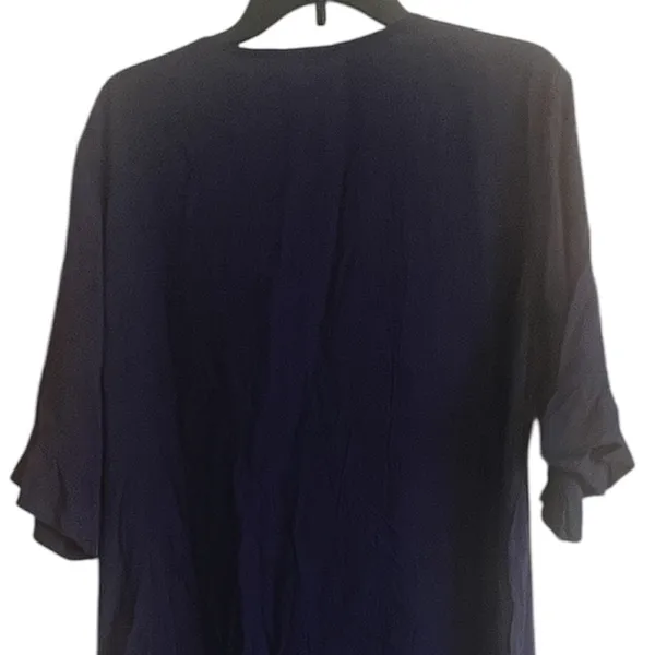 AIMAGE Navy Blue Ruffle Sleeves Mini Dress Size Large NWT NEW - Image 7