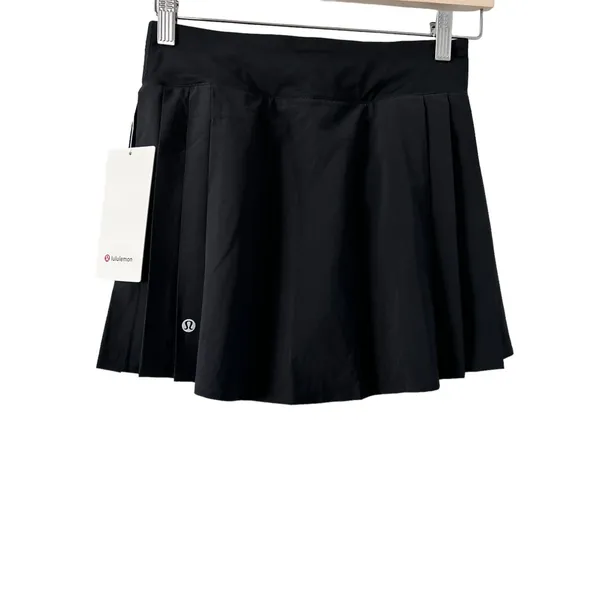 Lululemon Side-Pleat High-Rise Tennis Black Skirt Size 4 NWT - Image 5