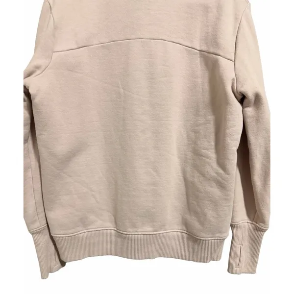 Athleta Funnel Neck Sweatshirt Faint‎ Pink Women's Size Medium - Image 6