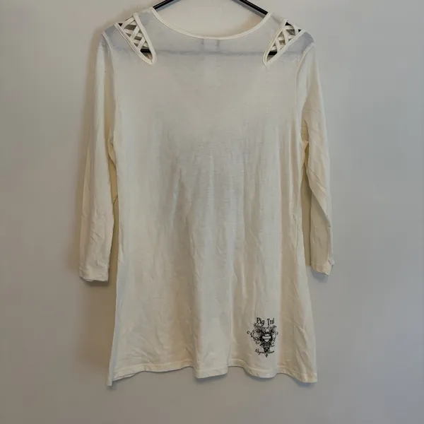 Harley Davidson L lattice Shirt Silver White Black‎ Pig Trail Rogers Arkansas - Image 3