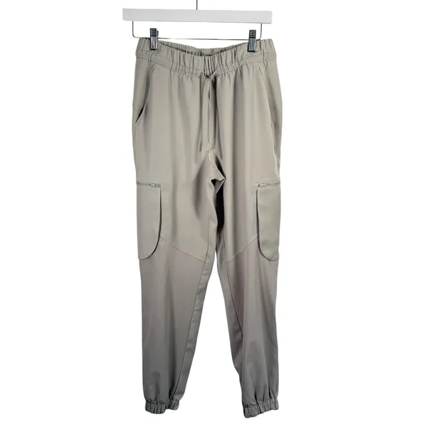 Lululemon Relaxed Mid Rise Cargo Pants Raw Linen Travel Gorpcore Utility Women 4 - Image 2