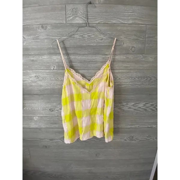 Victoria’s Secret nighty tank, medium, pink, and yellow lace detailing‎ on top - Image 3