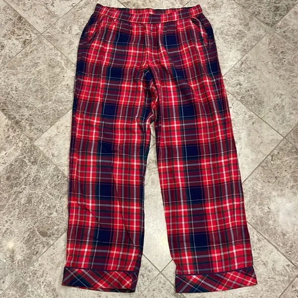 Victoria’s Secret Vs Plaid Flannel Pj Pajama Lounge Pants Medium - Image 3