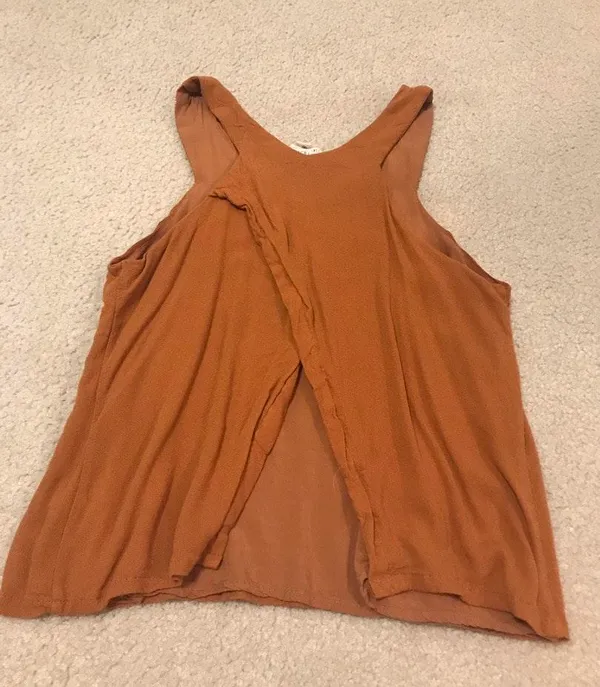 LA Hearts Burnt Orange  Open Back Top - Image 2