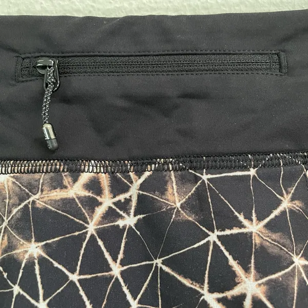 Lululemon Pace‎ Rival Skort Skirt Women's 4 Sugar Crush Black Pattern Tennis Run - Image 4