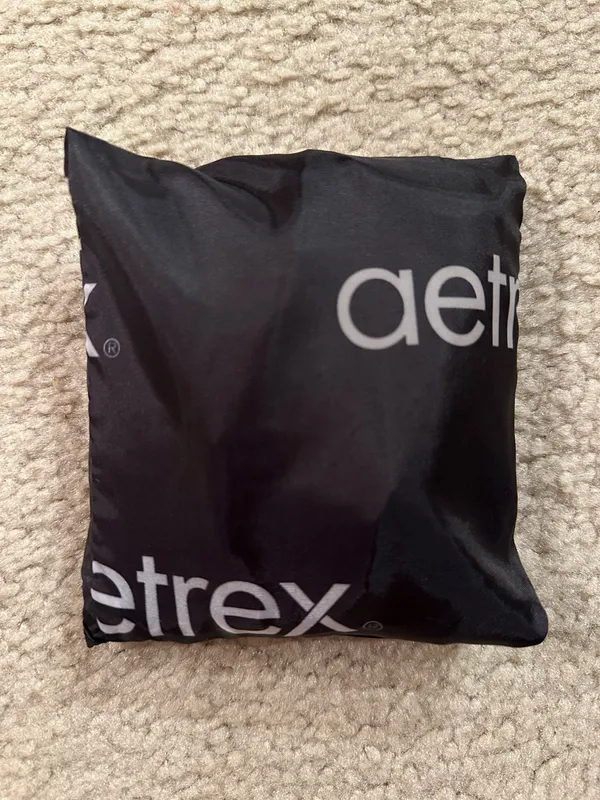 Black Aetrex tote bag/grocery bag. Folds into itself/portable. New without tags - Image 5
