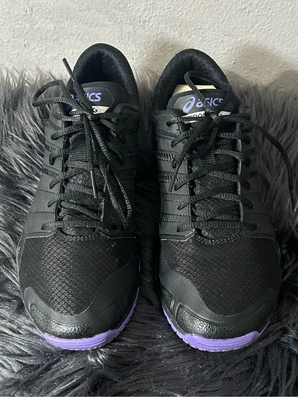 Asics Met Conviction Womens Running Sneakers Black Purple Size 8 - Image 5