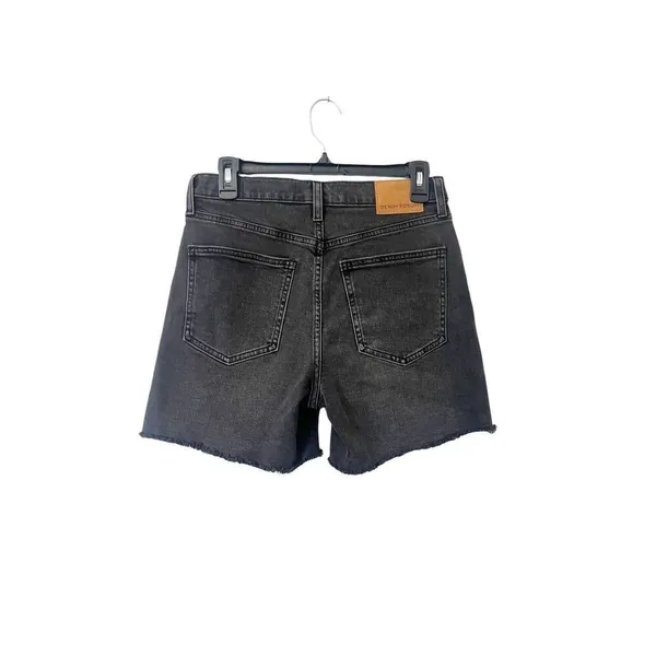 Denim Forum Black The Romy Slim‎ Mid Thigh Shorts Size 6/28 - Image 4