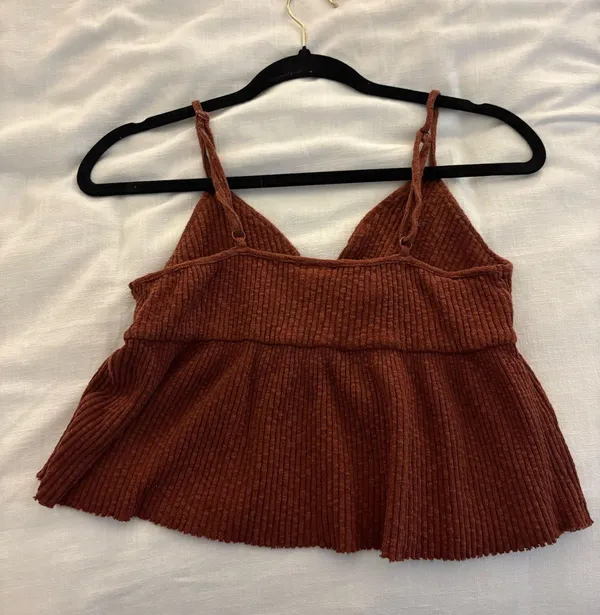 Babydoll ruffle tank top Red Size M - Image 2