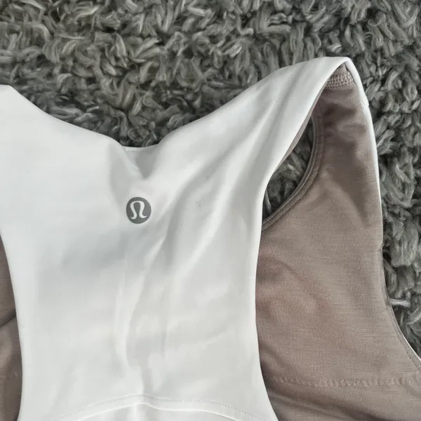 Lululemon White Invigorate Tank Size 6 - Image 3
