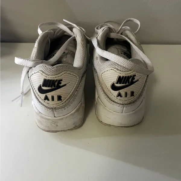 Nike Women's Cream and Black Air Max Sneakers - Image 2