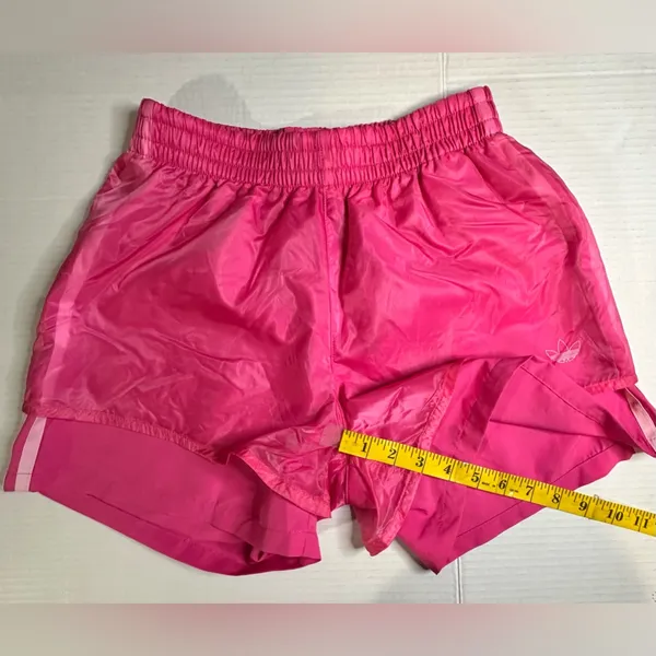 Adidas 2 In 1 Women's Pink Shorts‎ Relaxed Fit Size XS Active Sports Running - Image 4