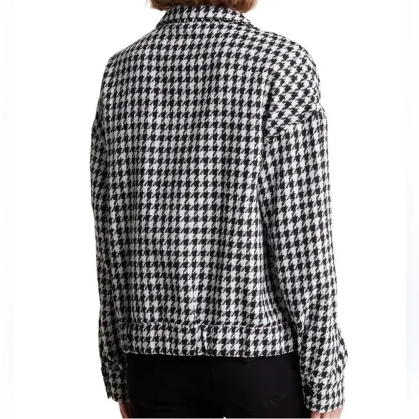 NWOT Sanctuary Ashley Jacket / Top Bouclé Houndstooth Size L - Image 2
