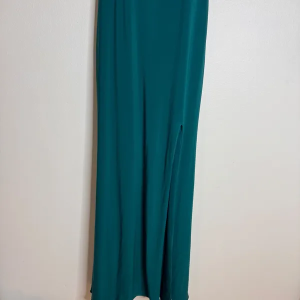 Sherri Hill sleeveless high neck Beaded evening Gown dress Emerald Green Size 4 - Image 4