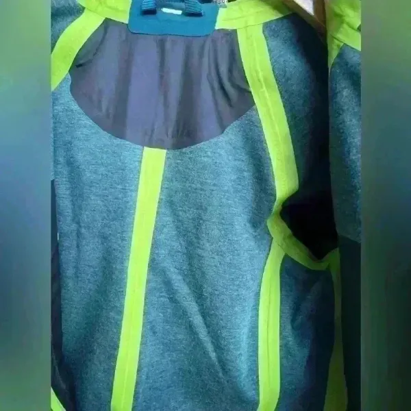 Lululemon $248 Rain or Shine Coat Trench Glyde Convertible Teal Blue Neon‎ Green - Image 9