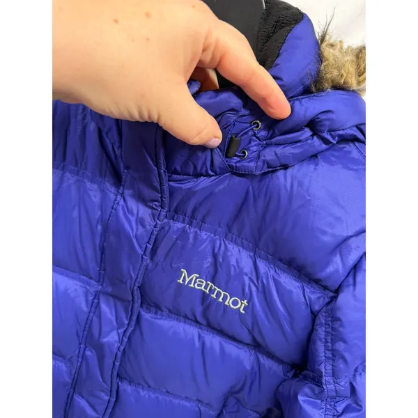 Marmot‎ Women's Helsinki Down 700 Fill Puffer Winter Ski Snow Coat Purple Small - Image 6