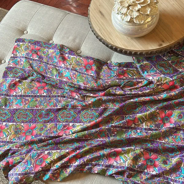 Christian Dior Vintage 80’s Pink Floral Pattern Printed Satin Robe Size Large - Image 11