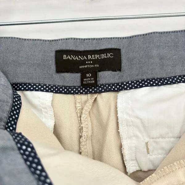 Banana Republic Hampton Fit Khaki Chino Shorts Beige Size‎ 10 - Image 6