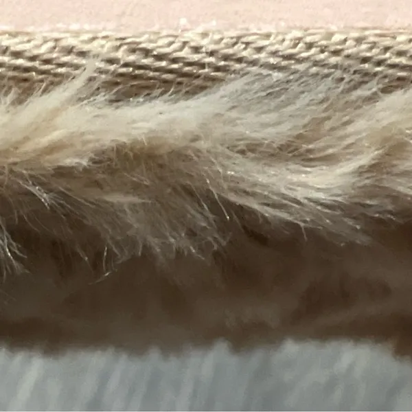 NEW Fitory Tan Faux Fur Women's Slippers Size 7 Open Toe, Fur Lined,Rubber Sole - Image 7