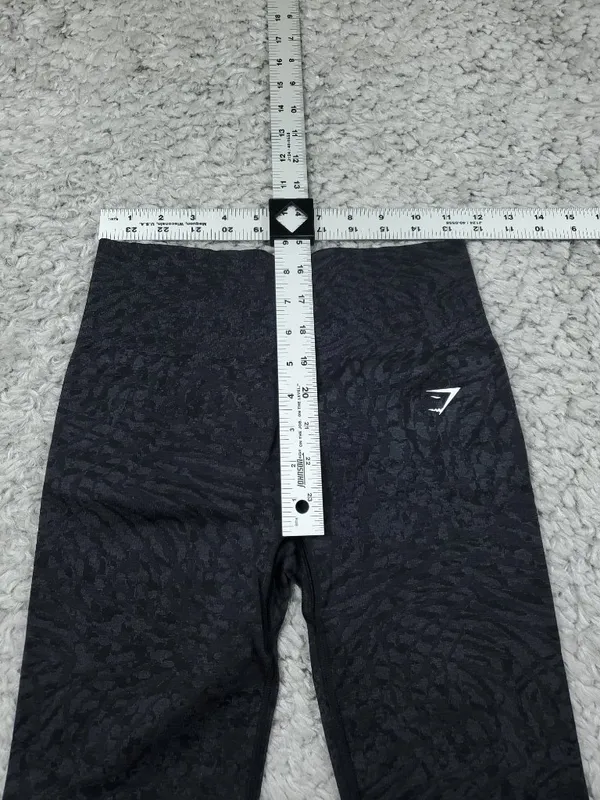 Gymshark Adapt Animal Seamless Leggings Wild Black Women's Size Medium - Image 6