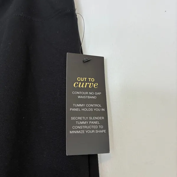 Bold Elements JCP Black High Rise Flare Pants Pull-On Rayon Blend NWT Womens XL - Image 3