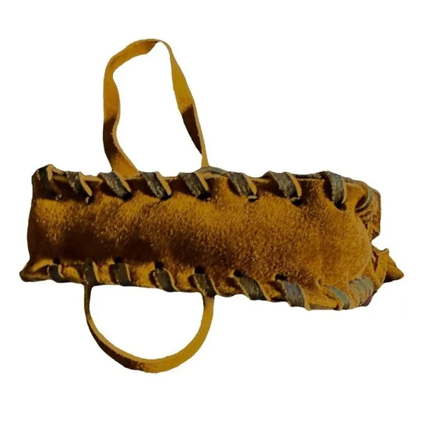 Vintage Mexican Leather Crossbody‎ Bag Monterrey Souvenir Hand-Stitched Floral - Image 6
