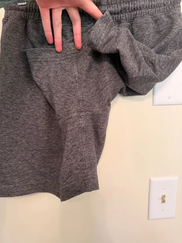 H&M charcoal high waisted drawstrings lounge shorts - Image 6