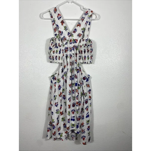 Anthropologie The Piper Bandeau Cutout Mini Dress Floral Size L - Image 8