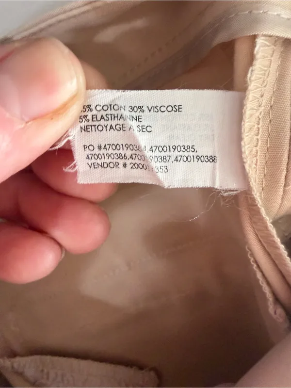 Club Monaco Matie Mid Rise Beige Preppy Minimalist Capsule Dress Pants Size 0 - Image 5
