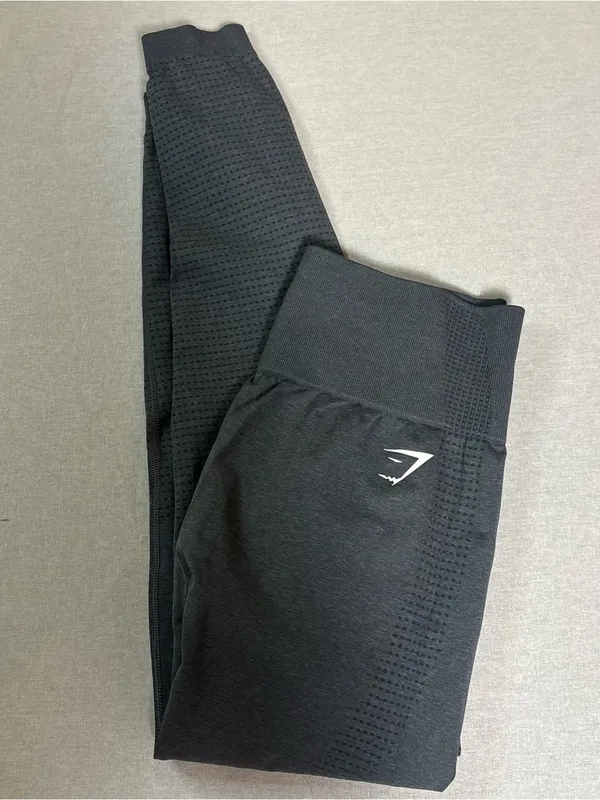 Gymshark Vital Seamless Leggings Large Grey l High Rise Workout Pant - Image 2