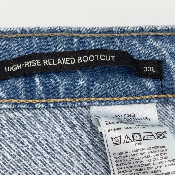 Banana Republic High-Rise Relaxed Bootcut Jeans Womens 33 Long Minimal Preppy‎ - Image 8