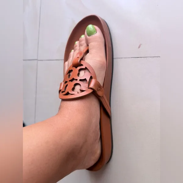 Tory Burch Tan Leather Sandals brown size 9 - Image 7