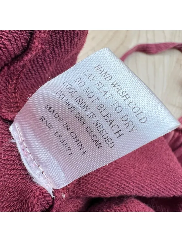 Oli & Hali Cabernet Tie Dye Jogger Sweatpants Casual Size Small Gorpcore Grunge - Image 9