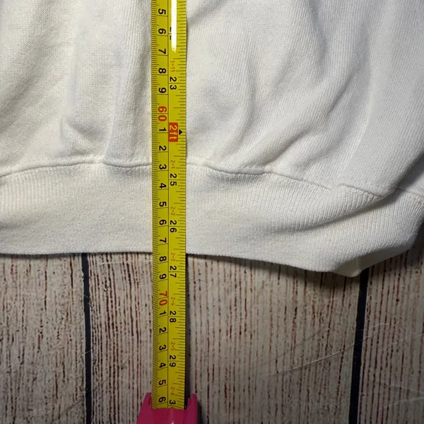 Vintage 90s Desert Storm Sweatshirt Womens XL Hanes‎ Made In USA Flag Military - Image 4