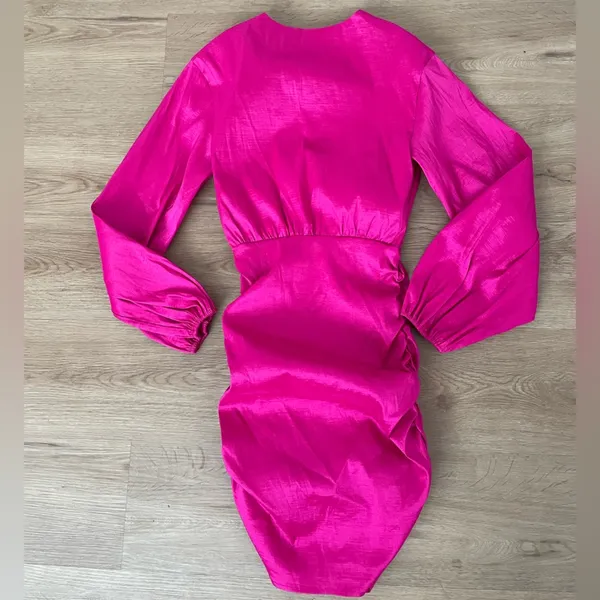 Lovers + Friends Hot Pink Lorenza Mini Dress Long-sleeve - Image 10