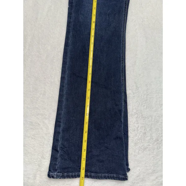 Silver Jeans Co Women's Suki Mid Rise Slim Boot Jeans Blue Dark Wash Size 31 - Image 11