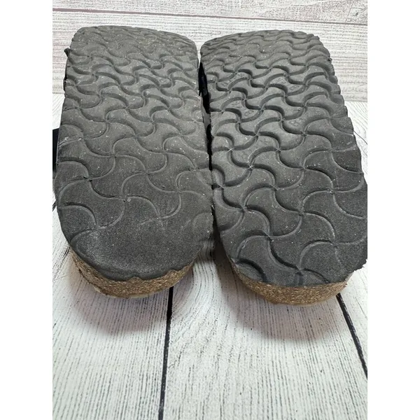 BIRKENSTOCK Franca Triple Strap Slide Sandals EU 42 Black - Image 12