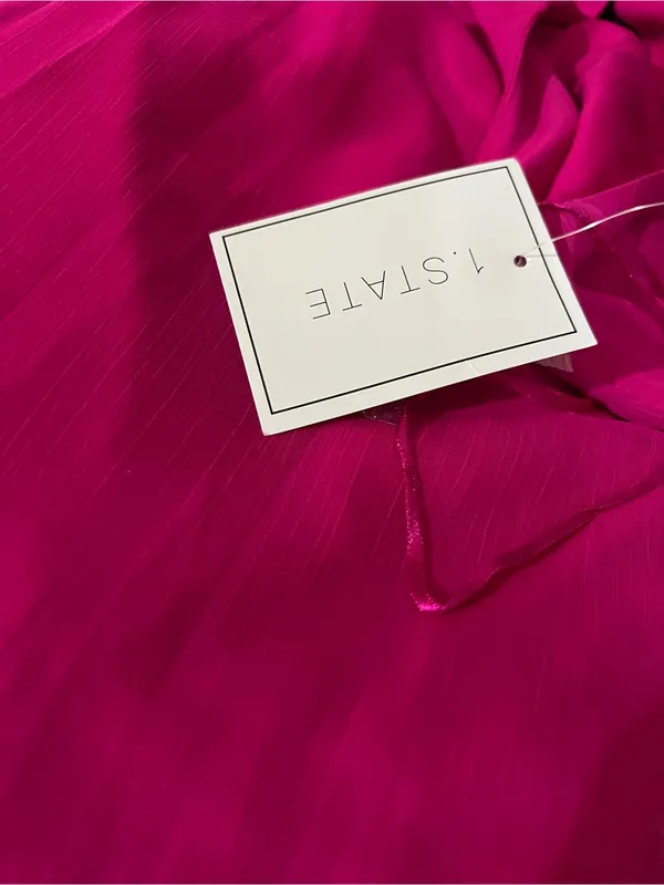 1. State Women's Fuchsia Tiered Maxi‎ Dress - Image 6