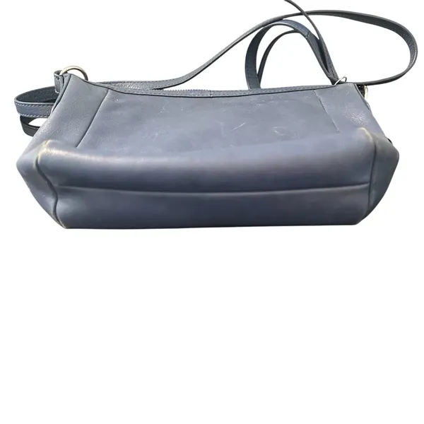 Fossil‎ Navy Blue Genuine Leather Crossbody Shoulder Handbag - Image 2