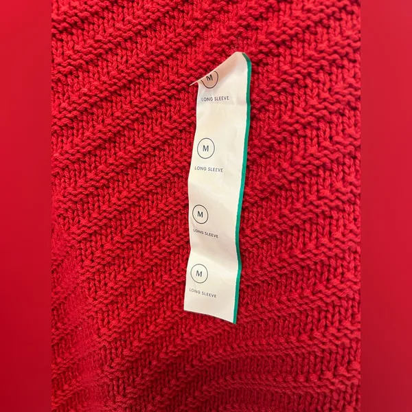 Universal Threads Vibrant Red Women's Medium  Cowl Sweater - Image 2