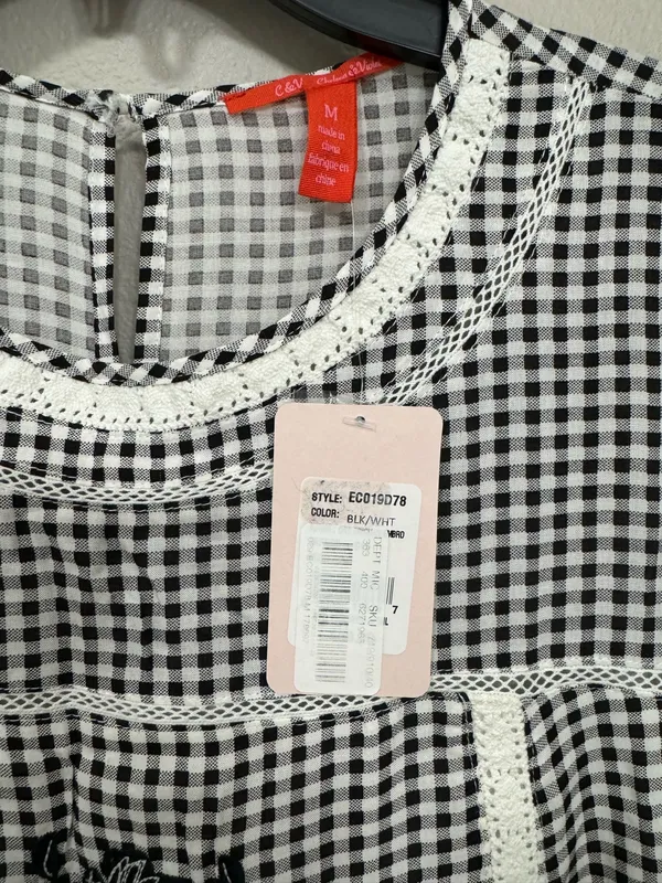 Chelsea & Violet Gingham Babydoll Mini Dress - Image 3