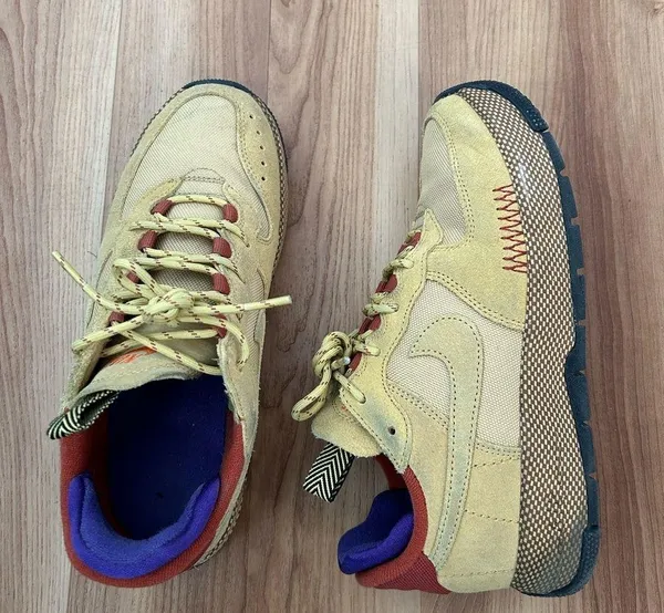 Nike Airforce 1 Wild Sneakers, Wheat gold/Rugged Orange, Women's 7.5 - Image 2