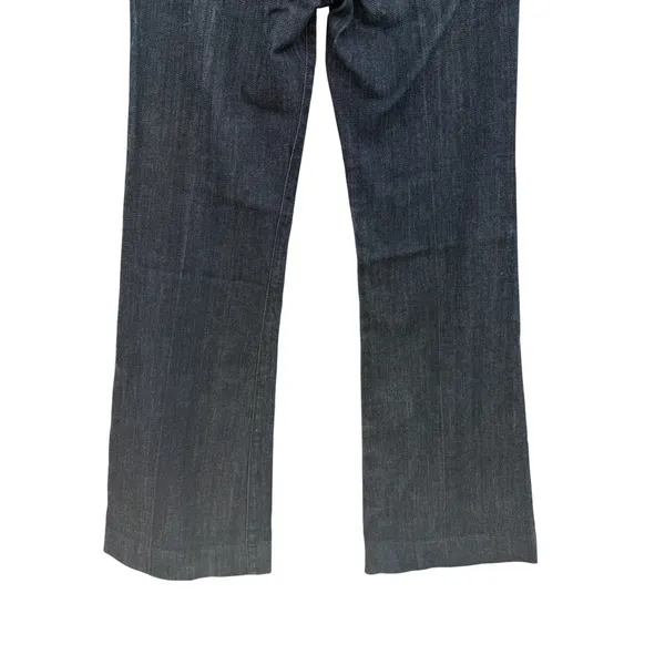 7 For All Mankind‎ Dojo Bootcut Flare Jeans Patent Lattice Pockets 26 Dark Wash - Image 9