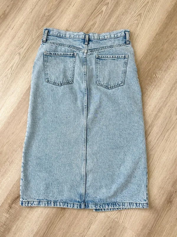 MANGO Denim Midi-Skirt - Image 6